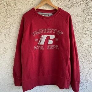 Vintage Russell Athletic Red Burgundy Athletic Crewneck Size L